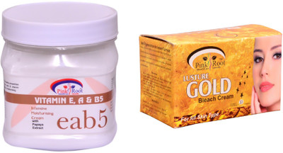 

Pink Root Gold Bleach 250gm, Vitamin eab5 Cream 500ml(Set of 2)
