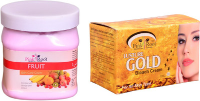

Pink Root Gold Bleach 250gm, Fruit Cream 500ml(Set of 2)