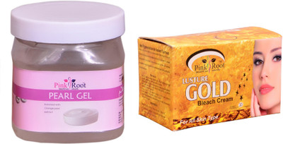 

Pink Root Gold Bleach 250gm, Pearl Gel 500ml(Set of 2)