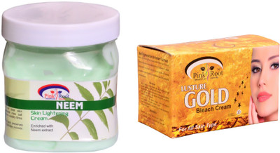 

Pink Root Gold Bleach 250gm, Neem Cream 500ml(Set of 2)