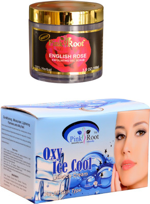 

Pink Root Oxy Ice Cool Bleach 250gm, English Rose 100gm(Set of 2)