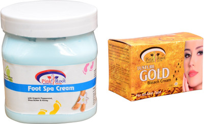 

Pink Root Gold Bleach 250gm, Foot Spa Cream 500ml(Set of 2)