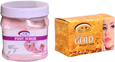 

Pink Root Gold Bleach 250gm, Foot Scrub 500ml(Set of 2)