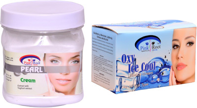 

Pink Root Oxy Ice Cool Bleach 250gm, Pearl Cream 500ml(Set of 2)