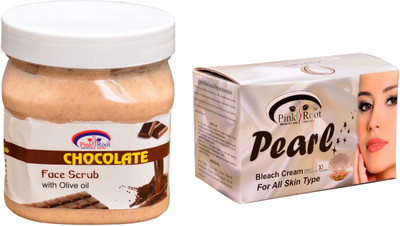 

Pink Root Pearl Bleach 250gm, Chocolate Scrub 500ml(Set of 2)