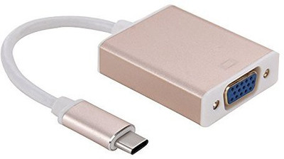 

Microware USB 3. 1 Type-C to VGA Multi-display Adapter Cable, Cable Length: About 10cm(Gold) HDMI Adapter(Compatible with HDTV, Gold)