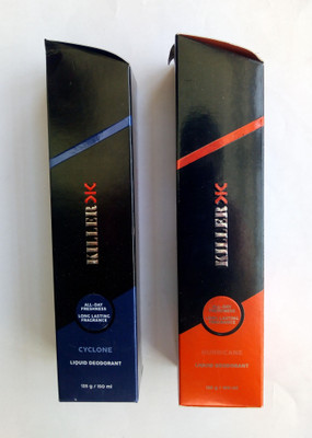 

Killer Cyclone,Hurricane Deodorant Spray - For Men & Women(300 ml, Pack of 2)