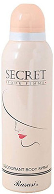 

Rasasi SECRET POUR FEMME Deodorant Spray - For Women(200 ml)