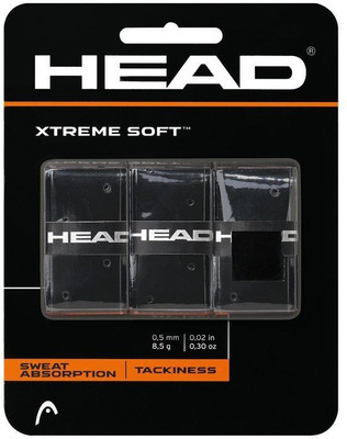 

Head Extreme Soft Ultra Tacky Grip(Black, Pack of 3)