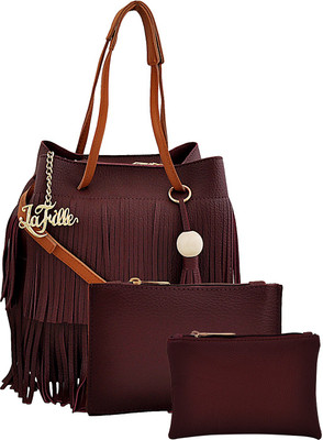 

LaFille Hand-held Bag(Maroon)