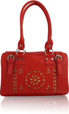 

P&Y Fashion Shoulder Bag(Red, Gold), Gold;red
