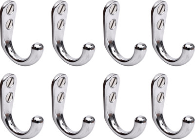 Klaxon Single Hook 1 - Pronged Hook(Silver Pack of 8) Flipkart