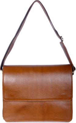 

Bharat Leather Emporium 14 inch Laptop Messenger Bag(Brown)