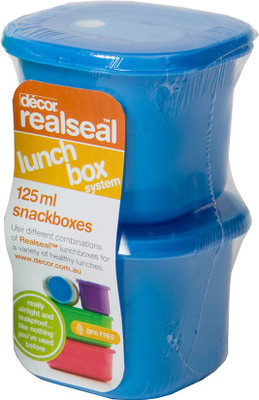 

Decor Realseal 2 Containers Lunch Box(250 ml), Blue