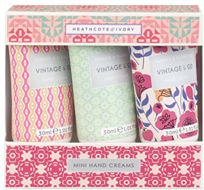 

Vintage Fabric And owers Mini Hand Creams(30 ml)