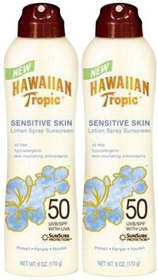 

Hawaiian Tropic Sensitive Skin Lotion Spray Sunscreen(177.45 ml)
