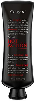 

Onyx Tan Hot Action Original Tingle Bronzer Bottle Tanning Lotion(150 ml)
