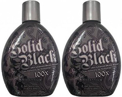 

Millennium Solid Black X Bronzer Indoor Outdoor Dark Tanning Bed Lotion(400 ml)