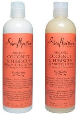 

Shea Moisture Organic Coconut & Hibiscus Shea Butter Wash & Lotion(384.46 ml)