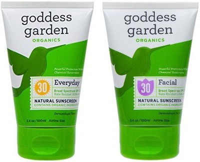 

Goddess Garden Facial Natural Sunscreen And Everyday Natural Sunscreen Lotion(100.56 ml)