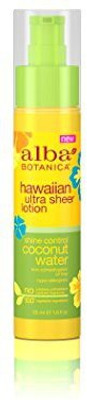 

Alba Botanica Hawaiian Ultra Sheer Lotion Shine Control Coconut Water Count(55 ml)