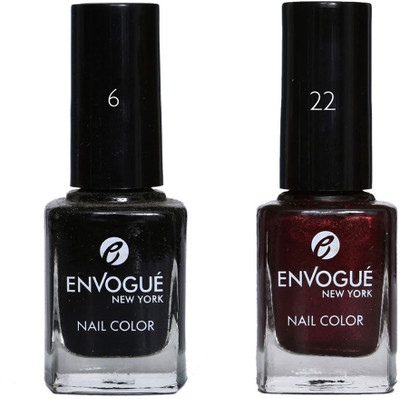 

EnVogue Nail Polish Set of 2 Multicolor 19.ml Multicolo Multicolor Multicolor(Pack of 2)