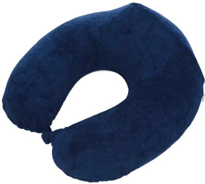 

House of Quirk Navy Blue Foam U Shape Neck Pillow Neck Pillow(Dark Blue)