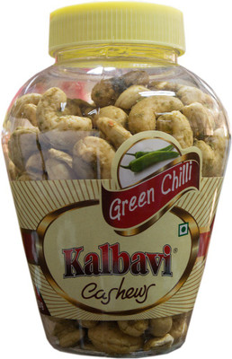 

Kalbavi Cashews Green Chilli Cashews(250 g, Plastic Bottle)
