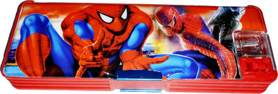 

savvy computers pencil box with led study light spiderman Art Plastic Pencil Box(Set of 1, Multicolor)