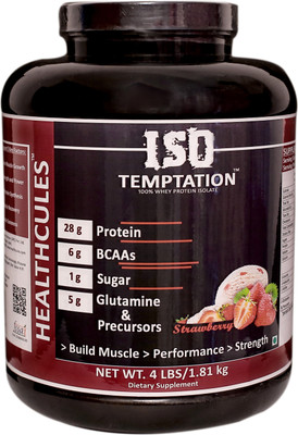 

Healthcules ISO Temptation (Strawberry) Whey Protein(1.81 kg, Strawberry)