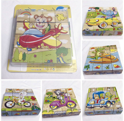 

Sunny Toys Colourful Wooden Block Picture Puzzle for Toddlers and Small Children (Vehicle Theme) - 16 Pieces(16 Pieces)