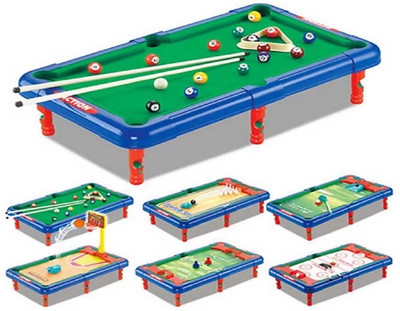 

Dhawani 6 in 1 Action Table Outdoor Indoor Sports Toys with Multiple Gaming Accessories