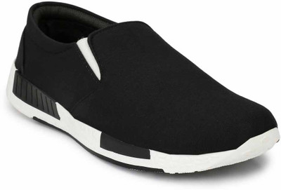 

Levanse Stylish Without Lace Sneaker Shoe Casuals For Men(Black, White