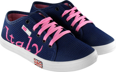 

BELLA TOES Women's Blue Pink Sneakers Shoes Sneakers For Women(Blue, Pink