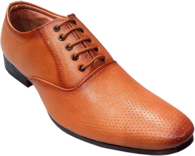 

rr traders Lace Up For Men(Tan