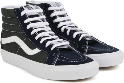 

Vans SK8-Hi Reissue Mid Sneakers For Men(Black, White, Blue