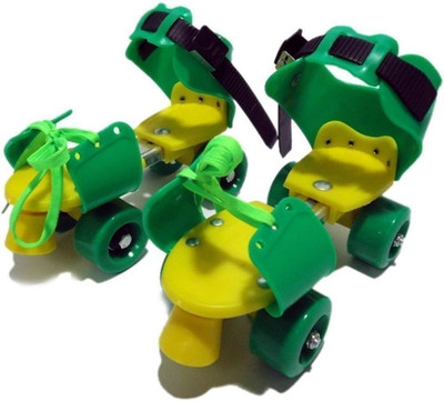 

Shree Dry Skates For Kids With Front Breaks (Colour May Vary) Quad Roller Skates - Size 11-5 UK(Multicolor)
