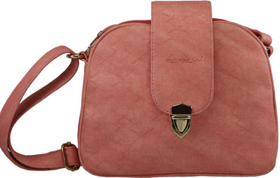 

BUZANCHY Girls Casual Orange PU Sling Bag