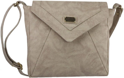 

BUZANCHY Girls Casual Beige PU Sling Bag