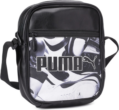 

Puma Men & Women Casual Black PU Sling Bag