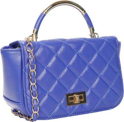 

Bagkok Women Formal Blue PU Sling Bag