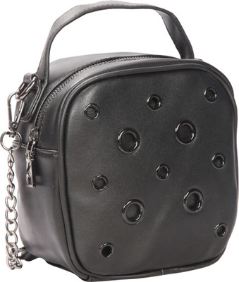 

Bagkok Women Formal Black PU Sling Bag