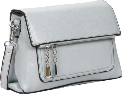

Bagkok Women Casual Grey PU Sling Bag