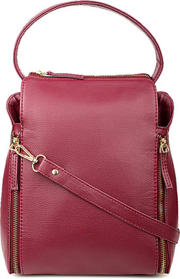 

Purseus Women Red PU Sling Bag