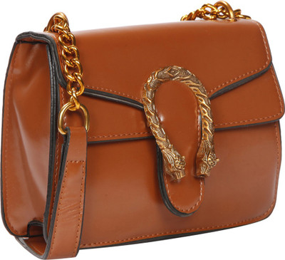 

Bagkok Women Casual Maroon PU Sling Bag