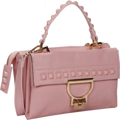 

Bagkok Women Formal Pink PU Sling Bag