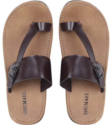 

Shumael Men's Brown Flip-Flops and House Slippers Slippers