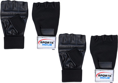 

Sportshour Gym & Fitness (Pack of 2 Pair) Gym & Fitness Gloves (Free Size, Black)