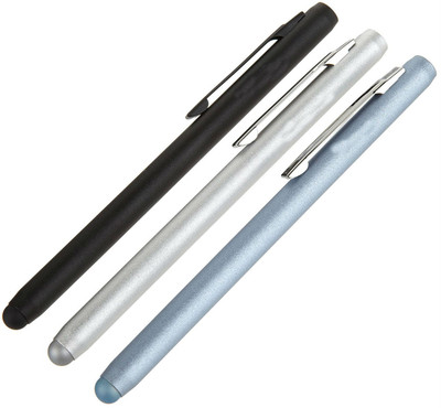 

Shrih Pack Of 3 Pcs Stylus For Touchscreen Devices Stylus(Black, Silver, Blue)