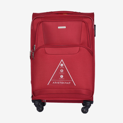 

Aristocrat Amber 79 cm Polyester Trolley (Red) Expandable Check-in Luggage - 34 inch(Red)